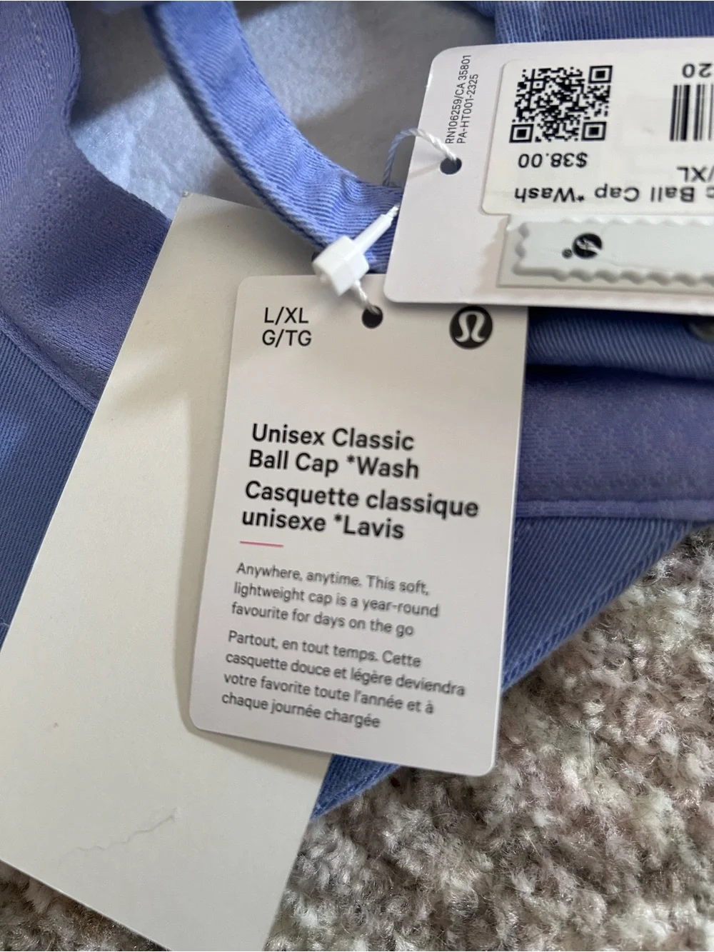 NWT Lululemon Unisex Classic Lavender Ball Cap